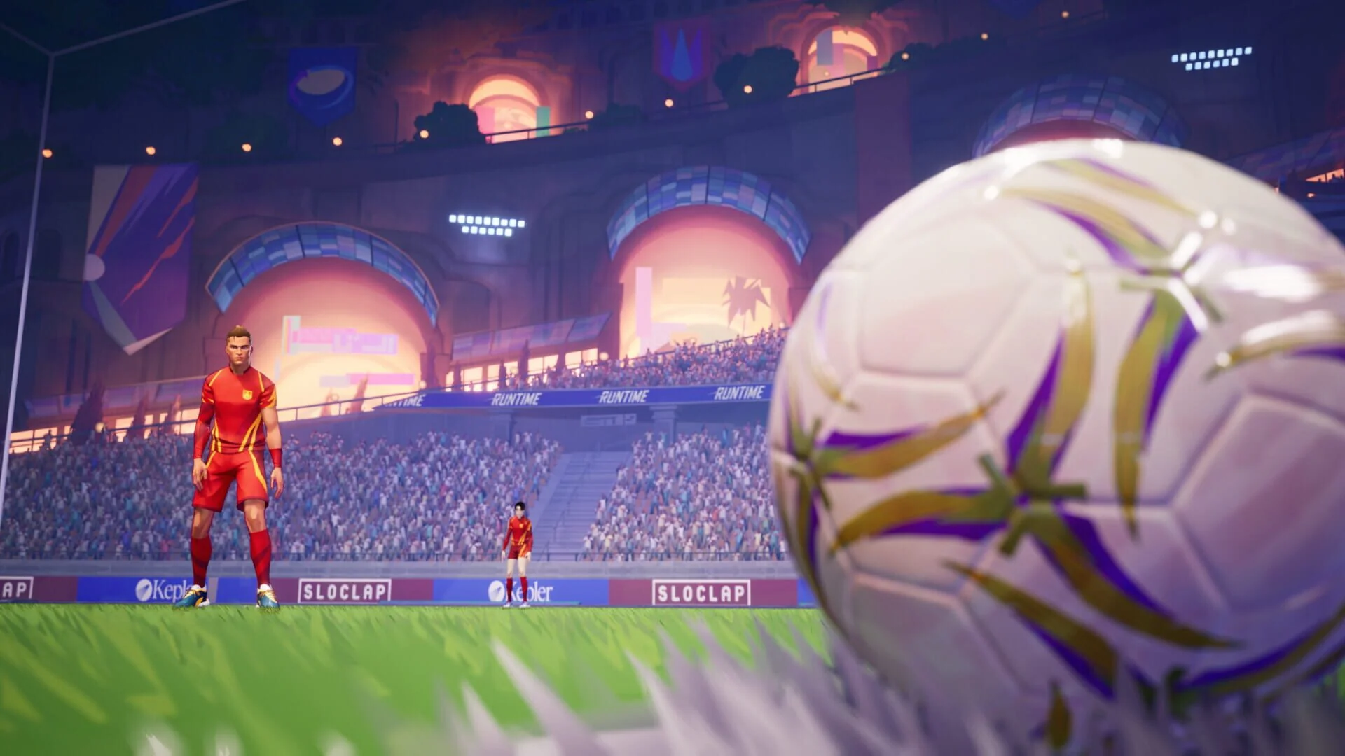 Rendu cartoon et personnalisation de joueurs dans Rematch.