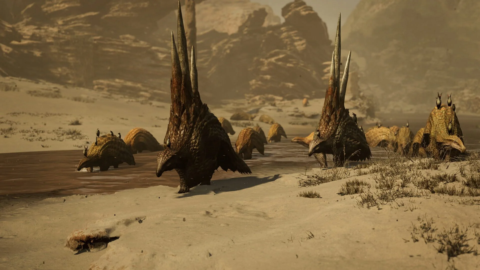 Vétérans se préparant pour les nouveaux défis de Monster Hunter Wilds