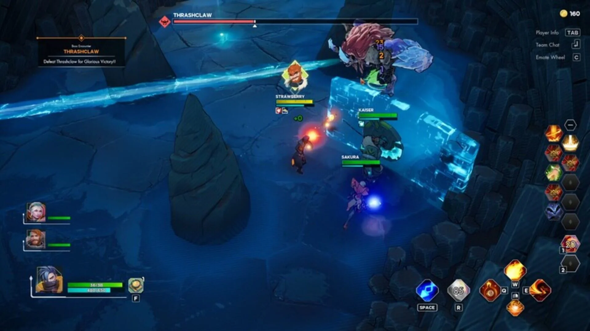 Sélection de héros et personnalisation des builds dans Evercore Heroes: Ascension