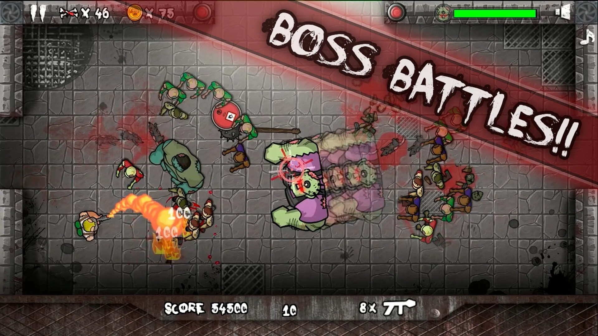 Screenshot from Zombies Overloaded
