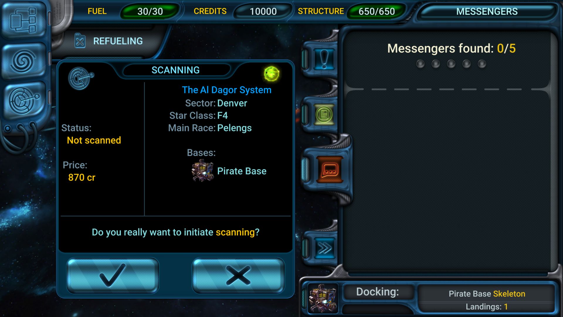 Screenshot from Space Rangers: Quest