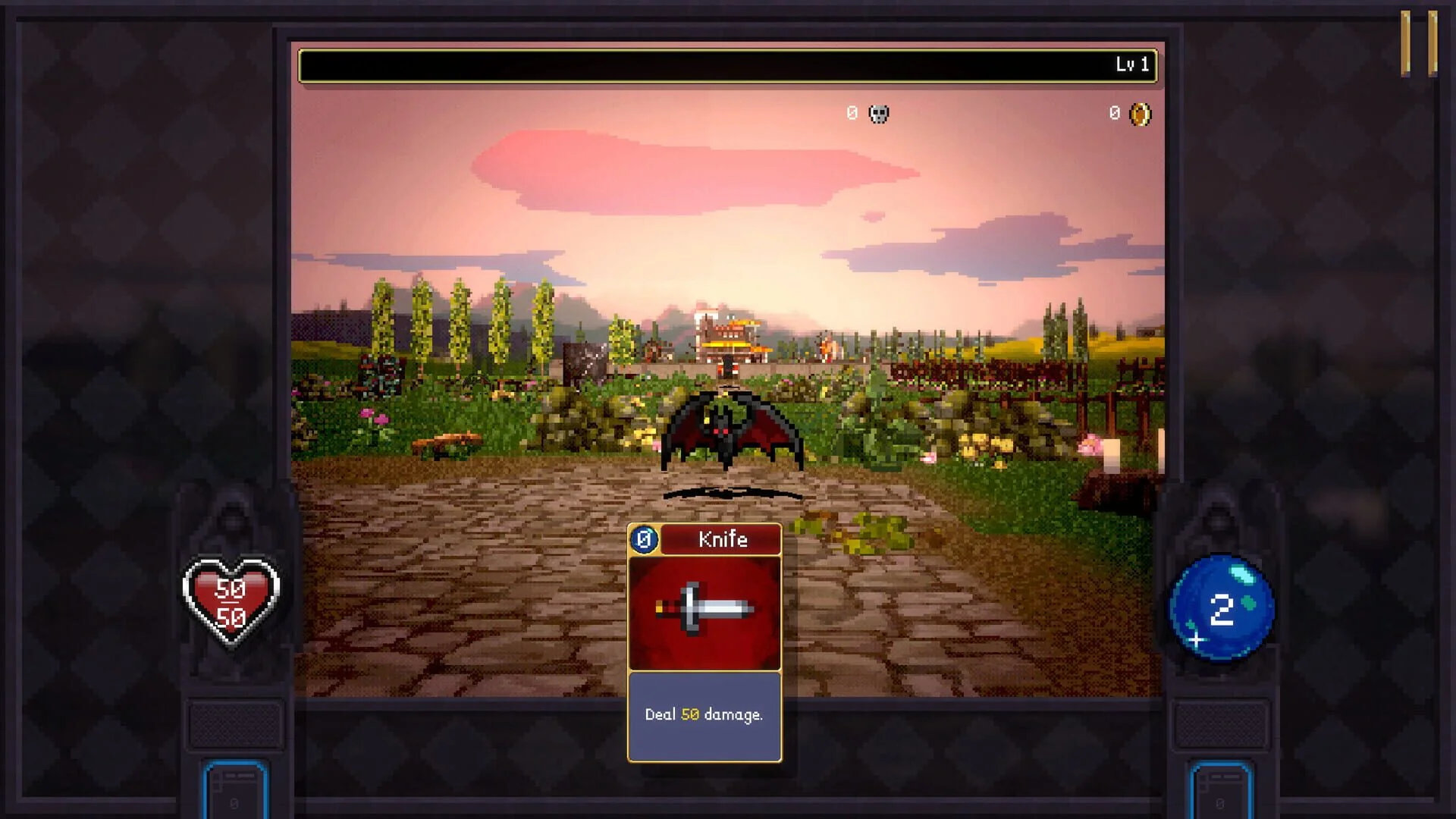 Screenshot from Vampire Crawlers: The Turbo Wildcard from Vampire Survivors