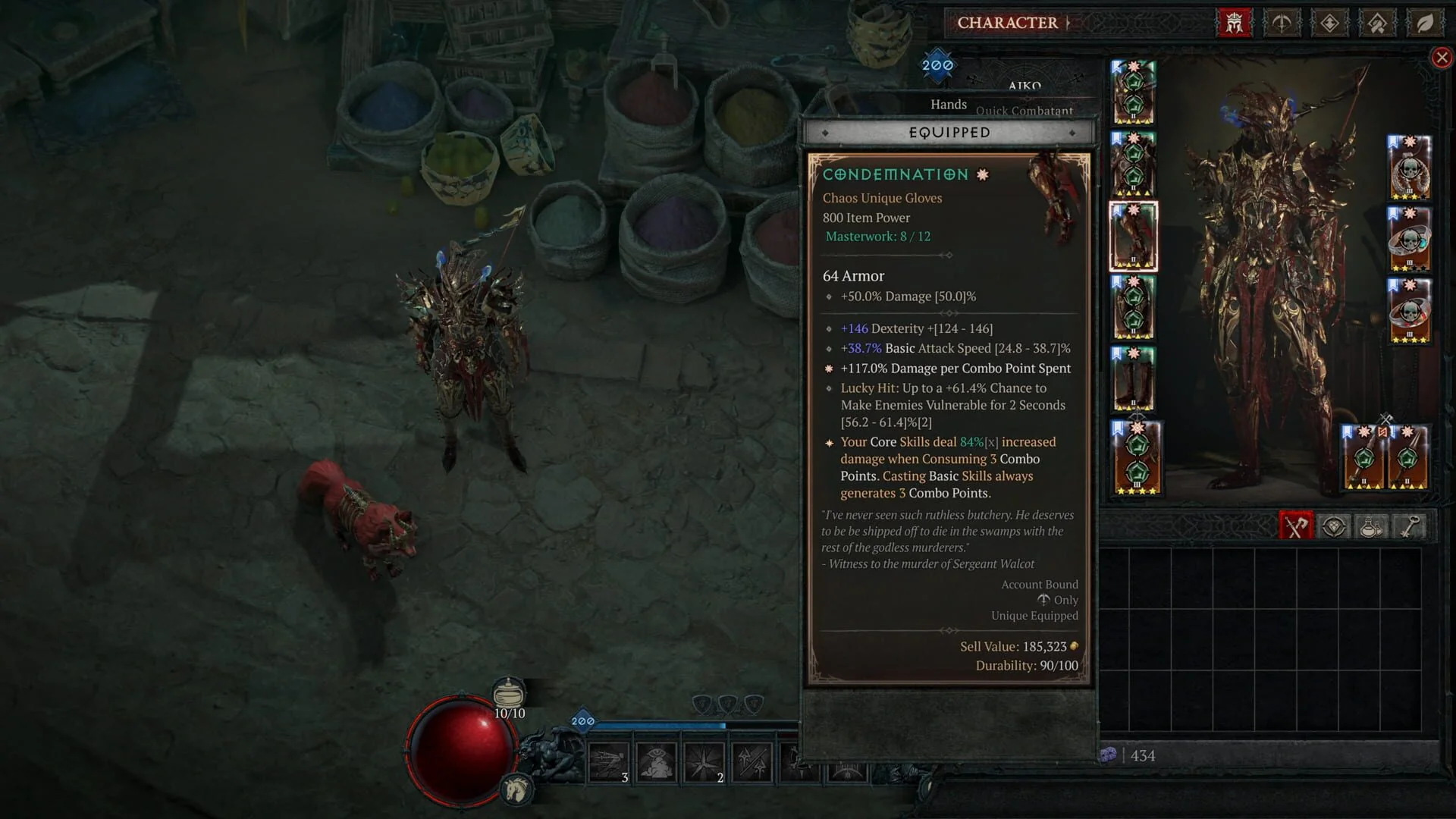 Screenshot from Diablo IV: Season of Infernal Chaos