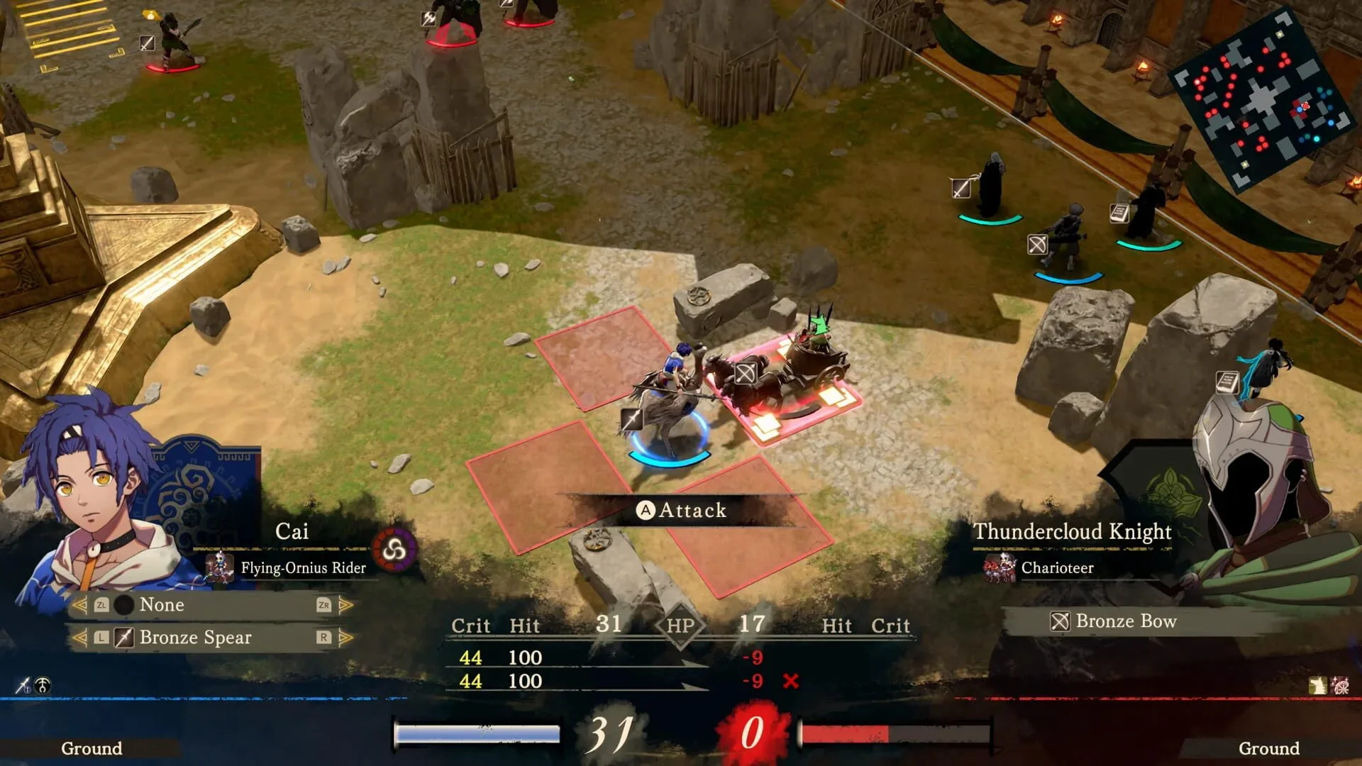 Screenshot from Fire Emblem: Fortune's Weave