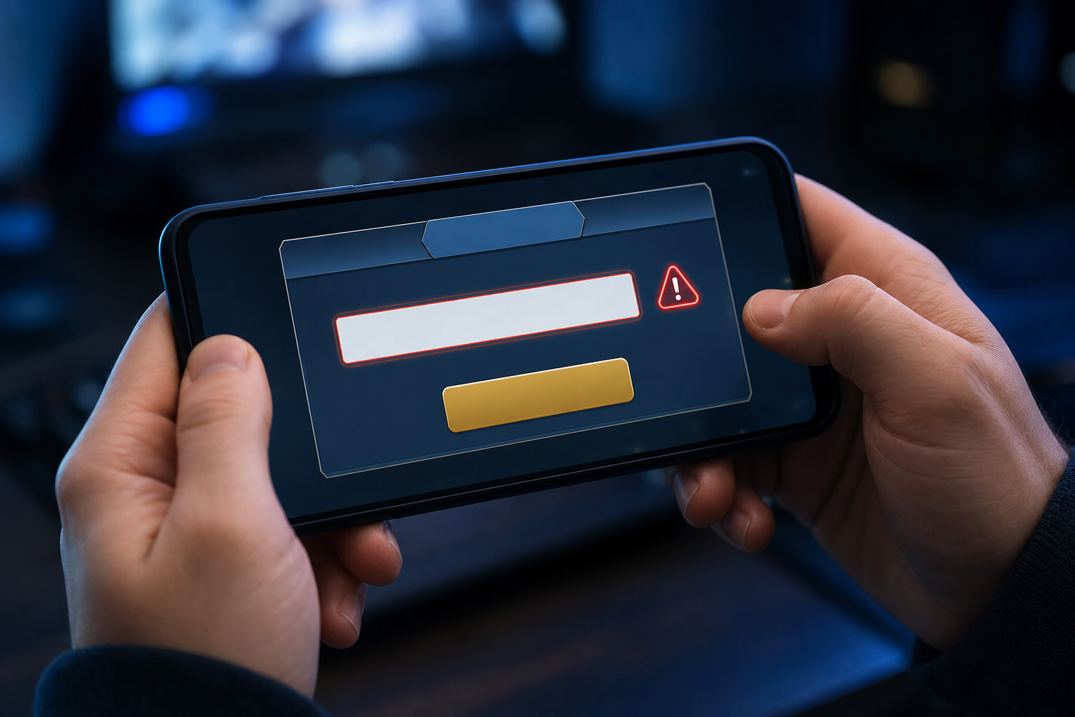 Device view showing a promo-code redemption failure state.