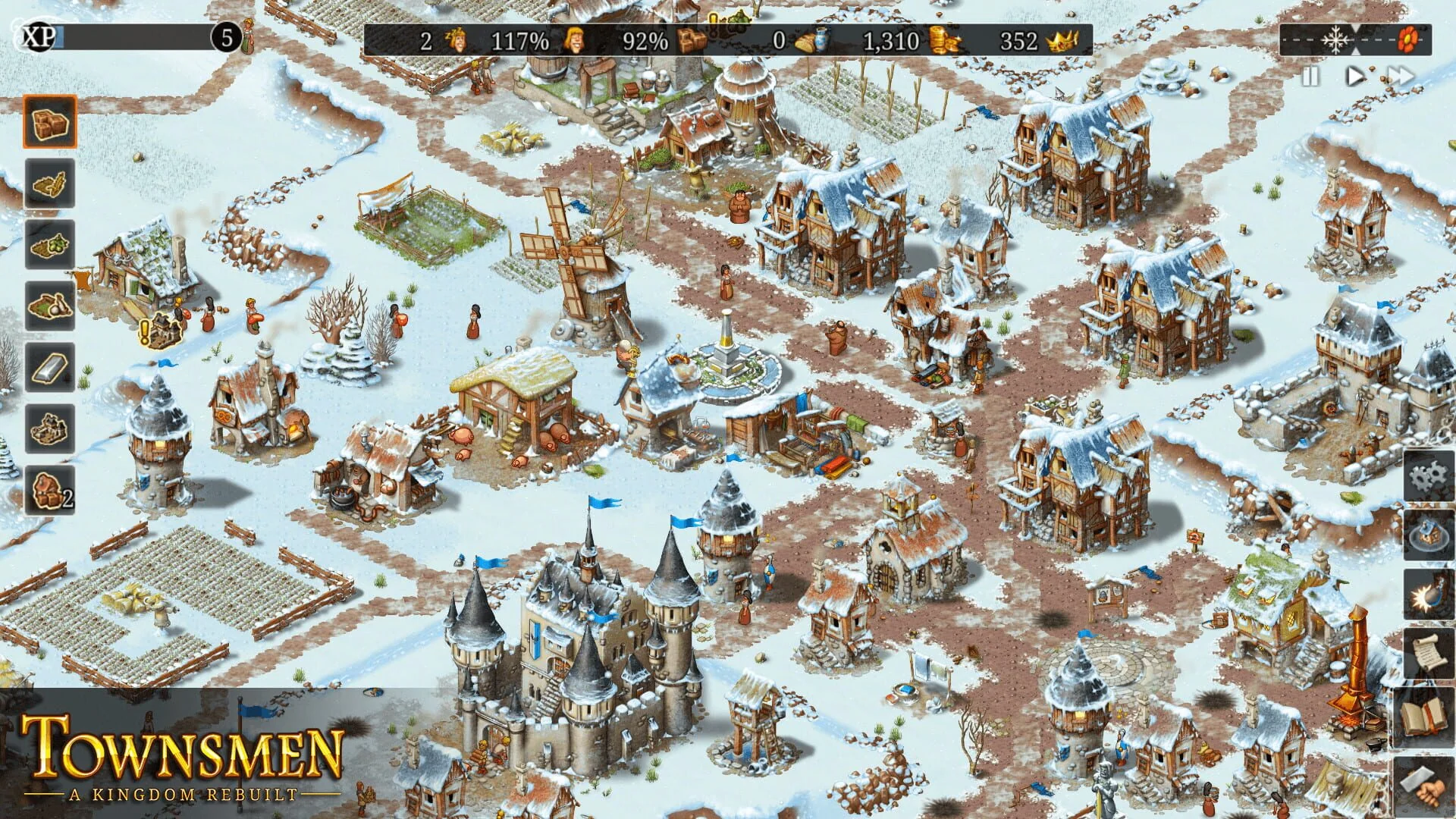 Screenshot from Townsmen: A Kingdom Rebuilt